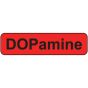 Label Paper Permanent Dopamine 1" Core 1 1/4"x5/16" Fl. Red 760 per Roll