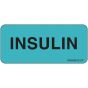 Label Paper Permanent Insulin, 1" Core, 2 1/4" x 1", Blue, 420 per Roll