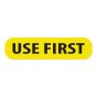 Label Paper Permanent Use First, 1" Core, 1-1/4" x 5/16", Yellow, 760 per Roll
