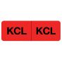 Label Paper Permanent KCL KCL, 1" Core, 2 15/16" x 1, Fl. Red, 333 per Roll