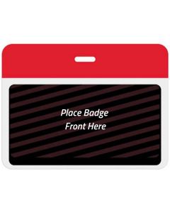 TEMPbadge® Large Expiring Visitor Badge Clip-on BACK, Box of 1000