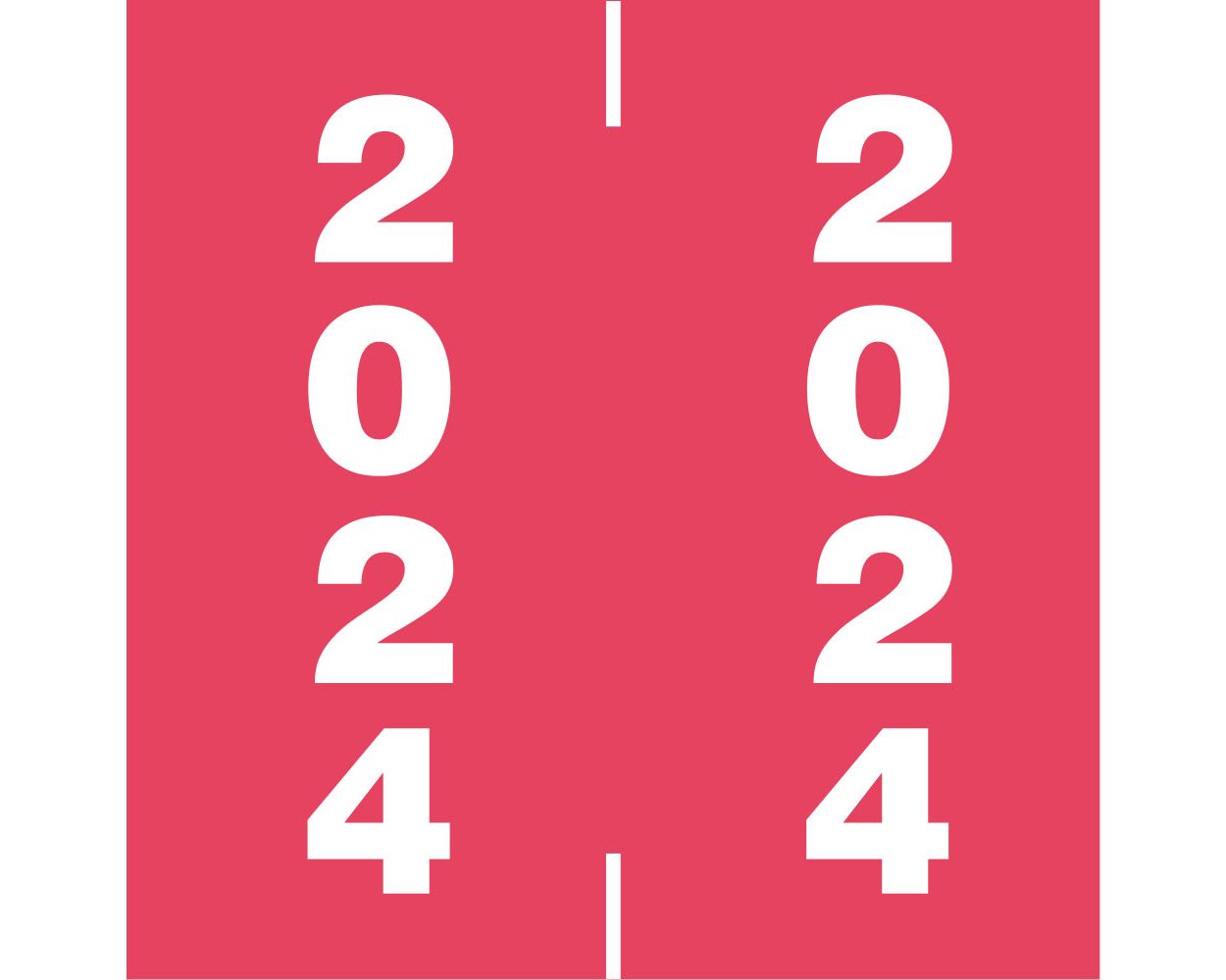 AFV Compatible Color Code Label Year 2024 1 7 8 X 1 7 8 Pink   Af 24 