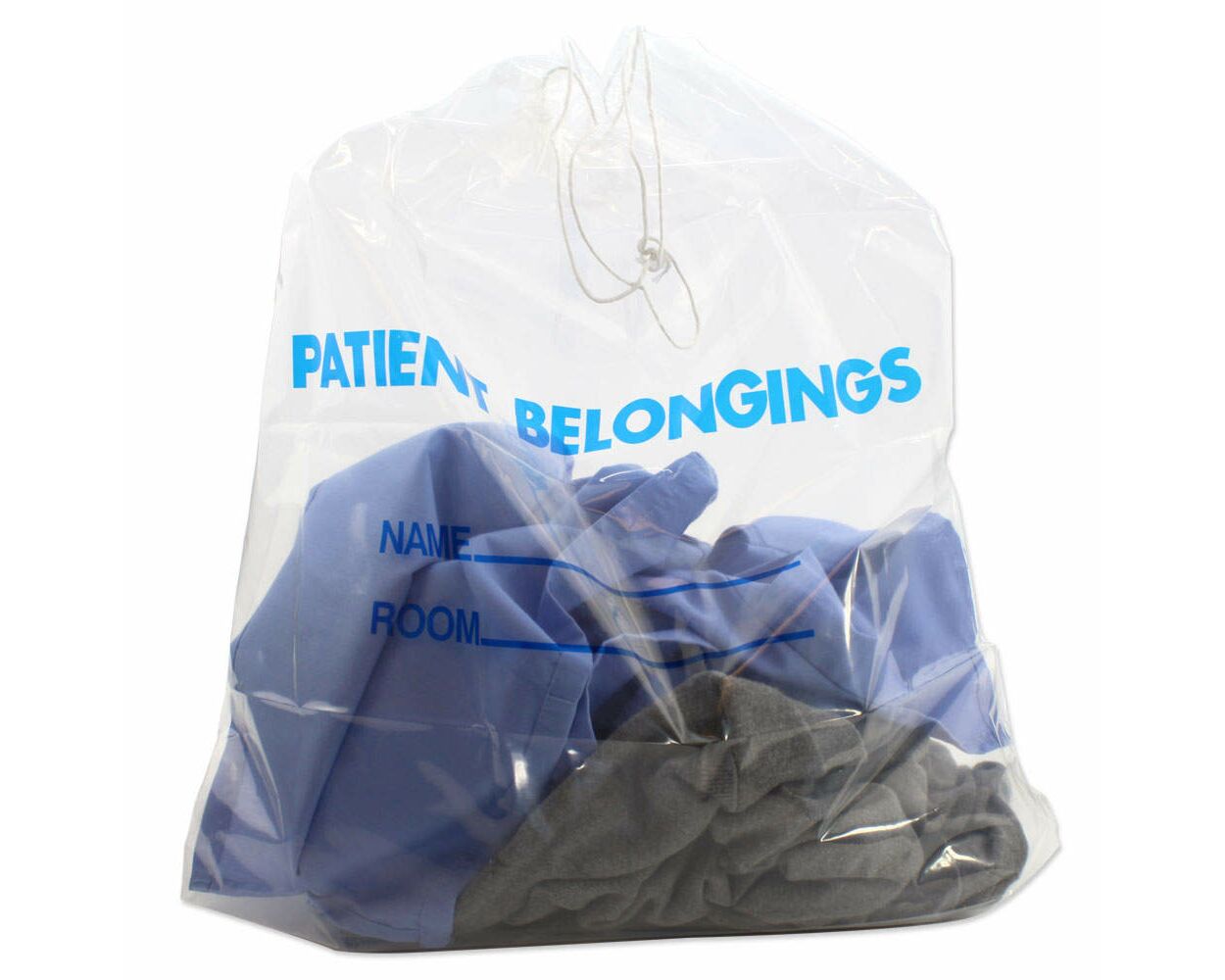 Clear Plastic Drawstring Bags 