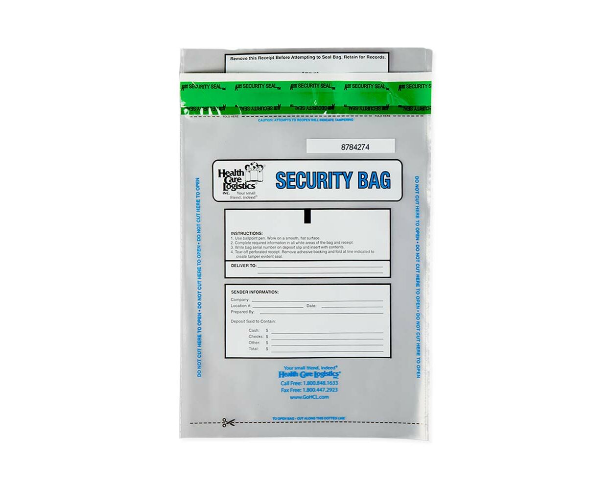 Security Bag  Clear/Plastic - PDC (8620F-14-PDO)