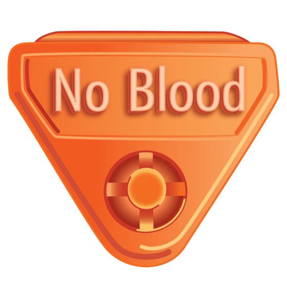 WBCLASP-NB6 - HWB IAS ALERT EMB "NO BLOOD" 250PK OR