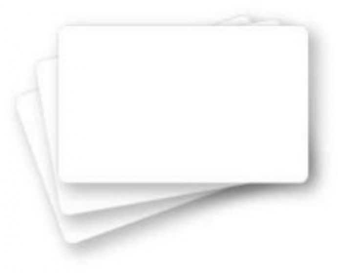 Card Badge Plastic 3-3/8" x 2-1/8" White