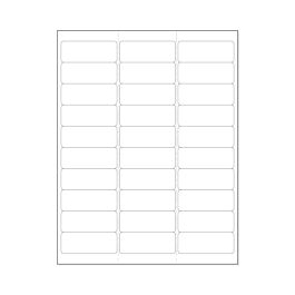 1x 1-1/2 Blank White Tags