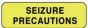 Label Paper Permanent Seizure Precautions 1 1/4" x 3/8", Fl. Yellow, 1000 per Roll