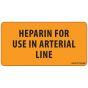 Label Paper Removable Heparin For Use, 1" Core, 2 15/16" x 1", 1/2", Fl. Orange, 333 per Roll