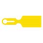 TRAY TAG SLOTTED, YELLOW