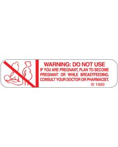 Communication Label (Paper, Permanent) Dont Use If 1 9/16" x 3/8" White - 500 per Roll, 2 Rolls per Box