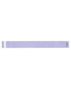 Short Stay® Write-On Tyvek® Wristband 1" x 10" Adult/Pediatric Lavender, 1000 per Box