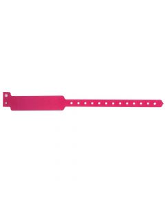 Sentry® SuperBand® Write-On Wristband Poly Clasp Closure 1" x 11-1/2" Adult Cranberry, 500 per Box