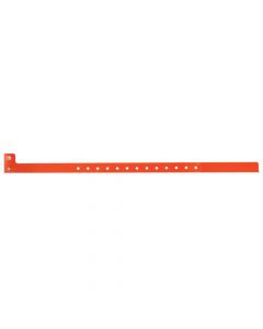 Sentry® SuperBand® Write-On Wristband Poly Clasp Closure 1/2" x 10" Adult/Pediatric Orange, 500 per Box