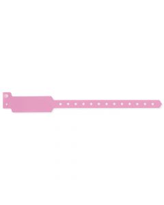 Sentry® SuperBand® Write-On Wristband Poly Clasp Closure 1" x 10" Pediatric Pink, 500 per Box