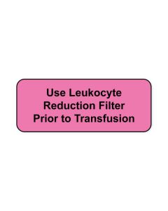 Lab Communication Label (Paper, Permanent) Use Leukocyte  2 1/4"x7/8" Fluorescent Pink - 1000 per Roll