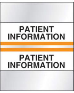 Chart Tab Paper Patient Information 1 1/4" x 1 1/2" Orange 100 per Package