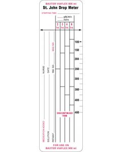 Label Compatible with 500 ml Baxter/Viaflex Paper Removable Baxter Viaflex 500 3" Core 2"x7" White 250 per Roll