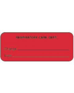 Label Paper Permanent Respiratory Care 2 1/4" x 7/8", Fl. Red, 1000 per Roll