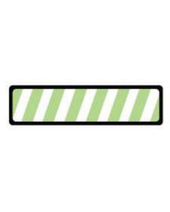 Binder/Chart Label Paper Removable 5 3/8" x 1 3/8" White with Green 500 per Roll