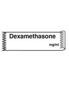 Anesthesia Tape (Removable) Dexamethasone mg/ml 1/2" x 500" - 333 Imprints - White - 500 Inches per Roll