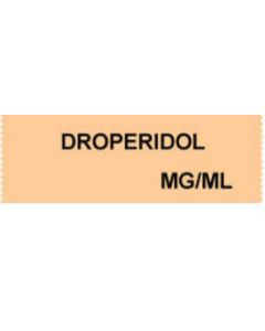 Anesthesia Tape (Removable) Droperidol mg/ml 1/2" x 500" - 333 Imprints - Salmon - 500 Inches per Roll