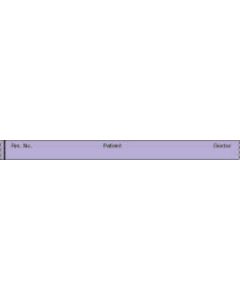 Binder/Chart Tape Removable "Rm. No. Patient", 1'' Core, 1/2 '' x 500'', Lavender, 83 Imprints, 500 Inches per Roll