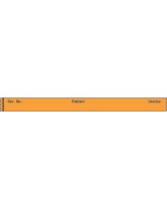 Binder/Chart Tape Removable "Rm. No. Patient", 1'' Core, 1/2 '' x 500'', Orange, 83 Imprints, 500 Inches per Roll