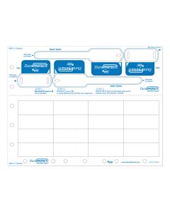 DuraProtect® Laser Patient ID Wristband Set, Infant, Tamper Evident, 2 Tags, 16 Labels, White