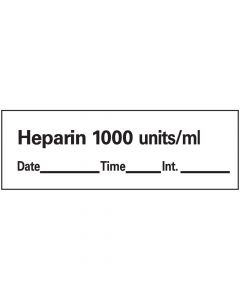 Anesthesia Tape with Date, Time, and Initial Removable Heparin 1000 1 Core 1/2" x 500" Imprints White 333 500 Inches per Roll