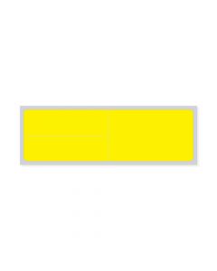 Label Meditech Direct Thermal Paper Permanent 1" Core 4"x1 1/4" Yellow 1000 per Roll, 8 Rolls per Case