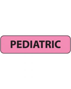 Label Paper Removable Pediatric, 1" Core, 1 1/4" x 5/16", Fl. Pink, 760 per Roll