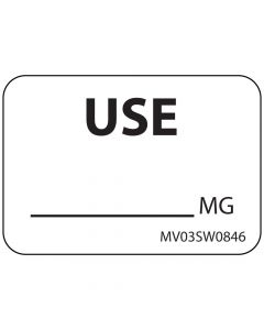 Lab Communication Label (Paper, Removable) Use Mg 1 7/16"x1 White - 666 per Roll