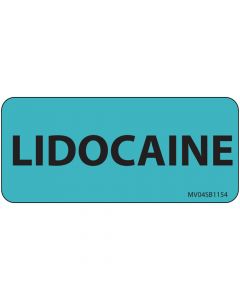 Label Paper Removable Licocaine, 1" Core, 2 1/4" x 1", Blue, 420 per Roll