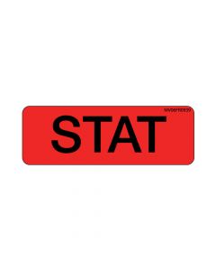 Label Paper Permanent STAT, 1" Core, 2 15/16" x 1", Fl. Red, 333 per Roll