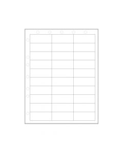 Chart Labels Laser 2 1/2x1 White - 4 Pks of 250 per Case