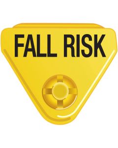 In-A-Snap® Alert Bands® Clasp Plastic "Fall Risk" Pre-Printed Color Text, Interleaving Design, State Standardization Adult/Pediatric Yellow - 250 per Package