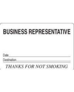 Visitor Pass Label Paper, Removable "Business Representative" 2-3/4" X 1-3/4" White, 1000 per Roll