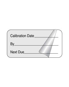 Label Self-Laminating Paper Removable Calibration Date 1-1/2" Core 2" x 1" Clear, 1000 per Roll