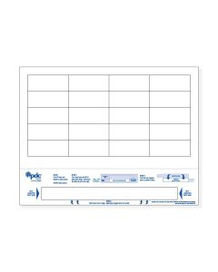 Conf-ID-ent™ Laser Patient ID Wristband/Label, Adult, Laminate Fold-Over, 20 Labels, White