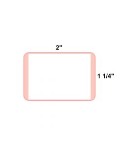 Direct Thermal Label, Epic Compatible, Paper, 2" x 1-1/4", Pink Stripes, 3" Core, 5000 per roll