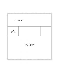 Label Cerner Direct Thermal Paper Permanent 3" Core 4"x4-1/2" White 1000 per Roll, 2 Rolls per Case