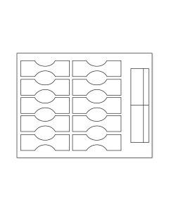 Label Laser Paper Permanent 2  1 1/4"x4 White 10 per Sheet, 100 Sheets per Package