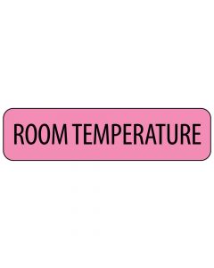 Label Paper Permanent Room Temperature, 1" Core, 1 1/4" x 5/16", Fl. Pink, 760 per Roll