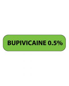 Label Paper Permanent Bupivicaine 1" Core 1 7/16"x3/8" Fl. Green 666 per Roll