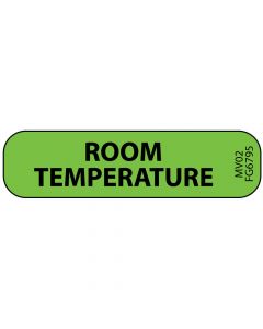 Label Paper Removable Room Temperature, 1" Core, 1 7/16" x 3/8", Fl. Green, 666 per Roll