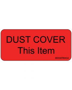 Label Paper Permanent Dust COver This 1" Core 2 1/4"x1 Fl. Red 420 per Roll