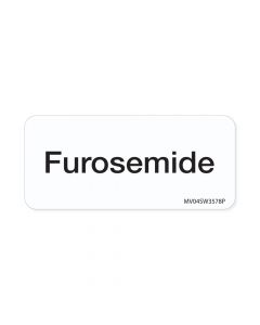 Label Paper Permanent Furosemide 1" Core 2-1/4"x1 White 420 per Roll