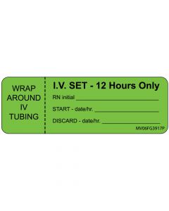 Label Paper Permanent Wrap Around IV, 1" Core, 2 15/16" x 1", Fl. Green, 333 per Roll