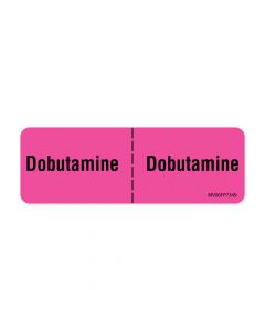 Communication Label (Paper, Removable) Dobutamine ¦ 2-15/16" x 1 Fluorescent Pink - 333 per Roll